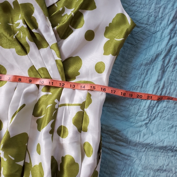 Jessica Howard size 12 Garden Tea Party Green and White Summer Formal Easter - Picture 3 of 8